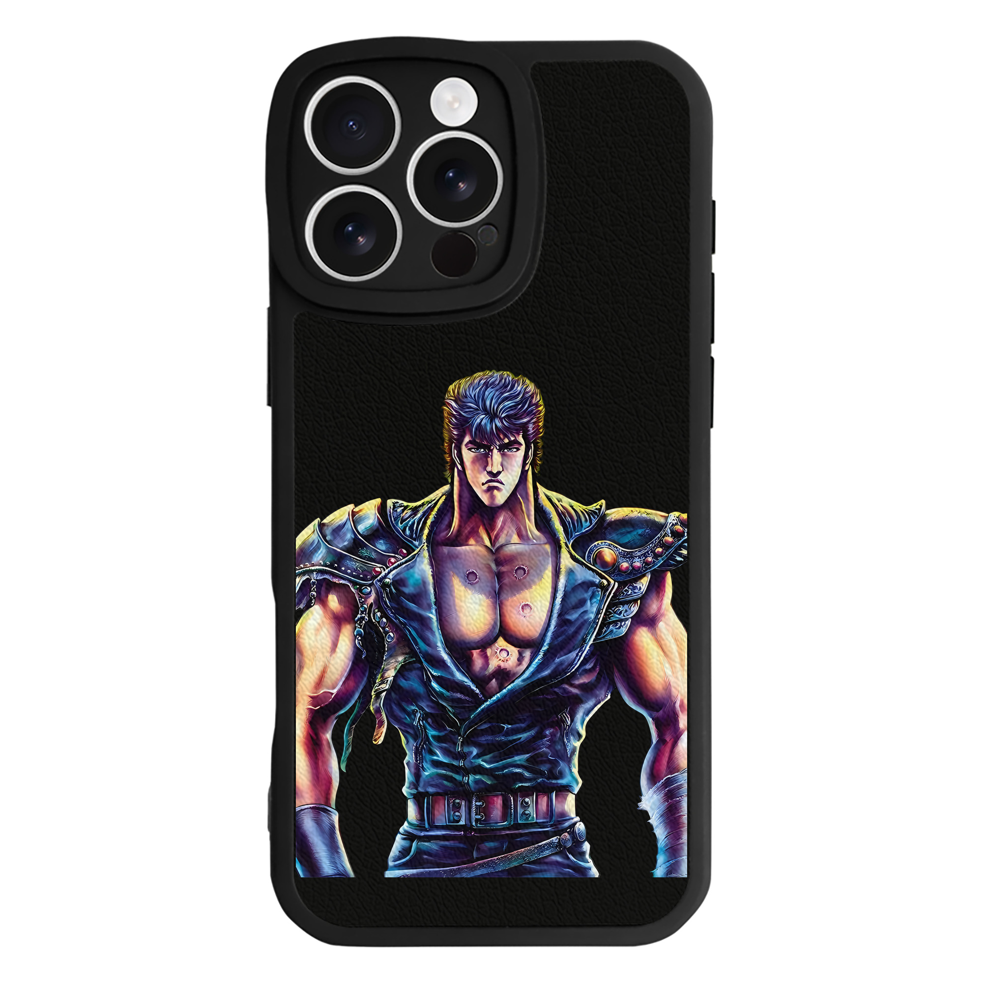（画像用） 北斗の拳 Fist of the North Star 【iPhone 16シリーズ対応】シリコンスマホケース（レザー調） 材質：シリコン